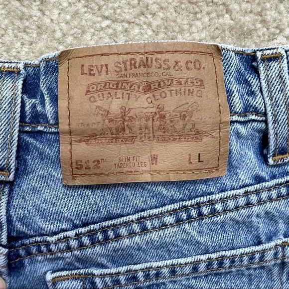 Vintage Levi's 512 High Waist Rise Tapered Leg Jeans Size 7 Long - Picture 8 of 16